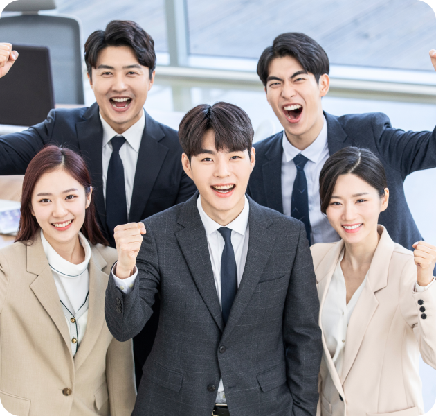 비즈니스 솔루션 사용 모습